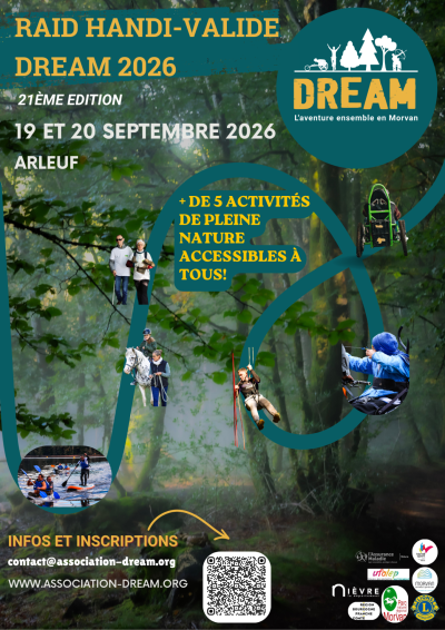 Raid Handi-Valide DREAM 2026 - 19 et 20 septembre