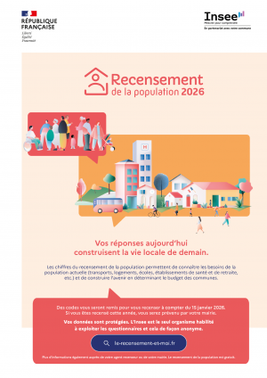 Recensement de la population - du 15 janvier au 14 février 2026